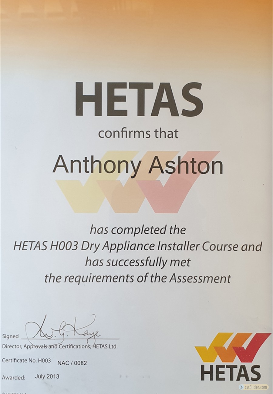 H003 Certificate.